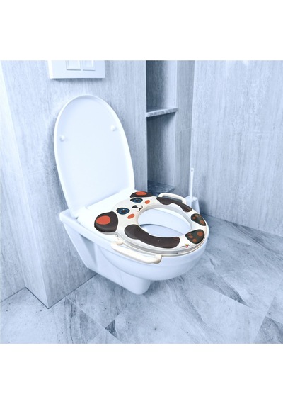 Çocuk Bebek Yumuşak Puf Köpekli Wc Tuvalet Klozet Kapağı Oturağı