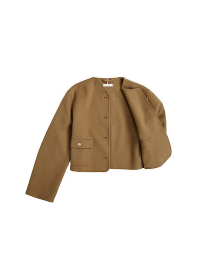 Tommy Hilfiger Df Wool Blend Reg Lady Jacket Kadın Kahverengi Mont - Ww0ww47446 Kahverengi Tommy Hilfiger Df Wool Blend Reg Lady Jacket Kadın Kahverengi Mont - Ww0ww47446 Kahverengi