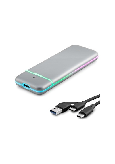 Büro Ev Ofis Bilgisayarı İçin Gri Rtl9210b Typec 3.1 Usb3 Nvme Ngff M2 Chıp Ssd Kutusu