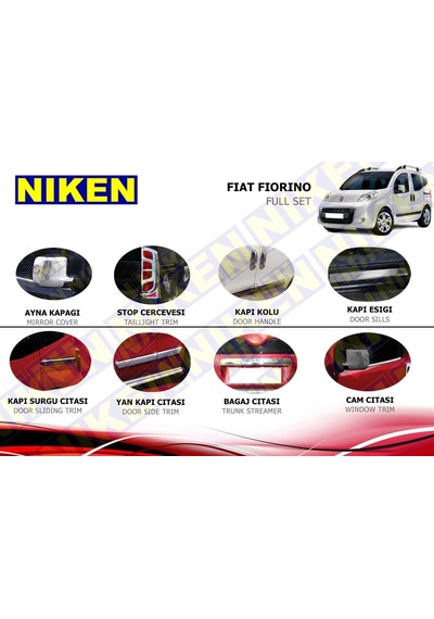 Fiat Fiorino Krom Nikelaj Kaplama Seti Komple
