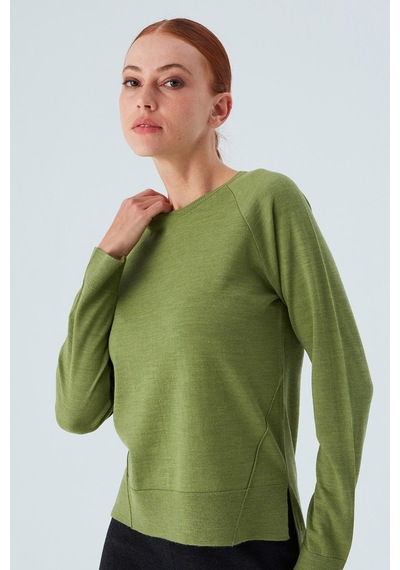 Peraluna Vanessa Pullover Merino Yünlü Yanları Yırtmaçlı Ince Kadın Triko Kazak Yeşil-yeşil Yeşil Peraluna Vanessa Pullover Merino Yünlü Yanları Yırtmaçlı Ince Kadın Triko Kazak Yeşil-yeşil Yeşil