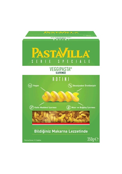 Pastavilla Veggi Glutensiz Makarna 350 G - 5 Adet Tarı