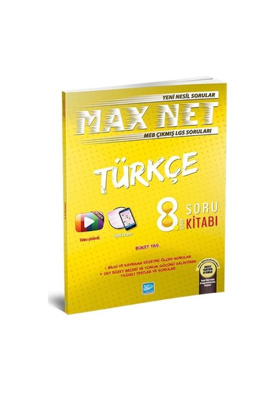 Karaca 8. Sınıf Max Net Nesil Türkçe Soru Kitabı