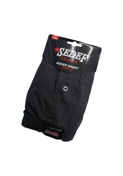 Sedef Siyah Renk Havlu Bel Boxer Siyah