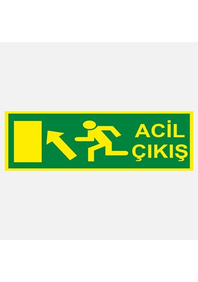 Ekstrafix Yf063 12x25 Fosforlu Acil Çıkış