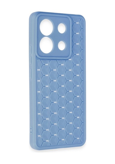 Newface - 231 - Xiaomi Redmi Note 13 Pro 5g Kılıf Petek Silikon Kapak - Csmo-tex - - Mavi