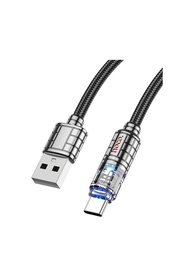 Hoco. U122 1.2m Lantern Usb To Type-c Şarj Data Kablosu - Siyah