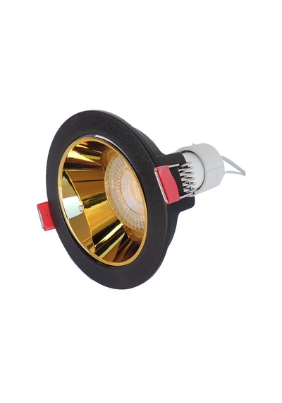 Siyah Altın Sıva Altı Spot Cob Led Armatür GU10 5W Beyaz Gün Işığ