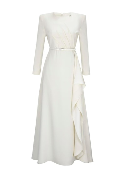 Senna Fame Dress Krem Krem