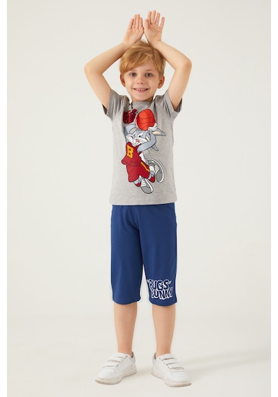 Looney Tunes L1569-3 Çocuk  Gri Melanj Alt Üst Takım