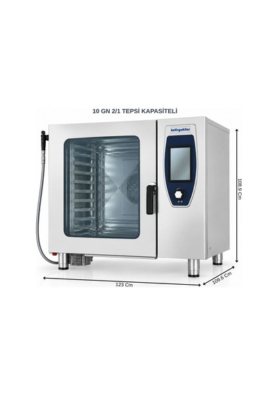 Öztiryakiler Tüplü Konveksiyonlu Kombi Fırın Gn 2/1 - 10 Tepsi 380v
