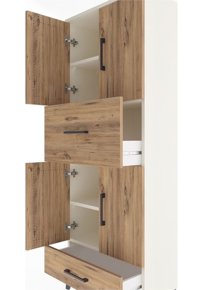 Arges Dolap 4 Raflı 2 Çekmeceli 4 Kapaklı 60x30x163 Aytaşı-çam Aytaşı Arges Dolap 4 Raflı 2 Çekmeceli 4 Kapaklı 60x30x163 Aytaşı-çam Aytaşı