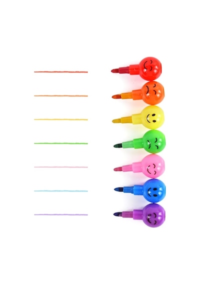 4'lü Emojili Yumurtlayan Boya Kalemi Seti Çok Renkli