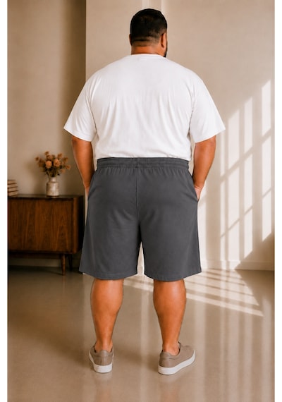 Sngl Tekstil Erkek Büyük Beden Kapri 3xl 4xl 5xl 6xl 7xl 8xl 9xl Gri Antrasit