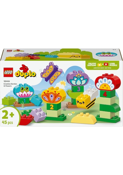 LEGO® DUPLO® Kasabası Yaratıcı Bahçe ve Çiçekler 10444 - 2 Yaş ve Üzeri Küçük Çocuklar için Eğitici Oyuncak Yapım Seti (45 Parça)