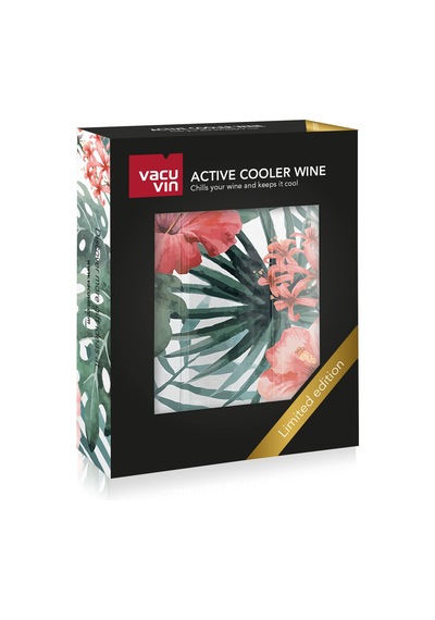 Vacu Vin Şarap Soğutucu Kılıf / Çiçekli