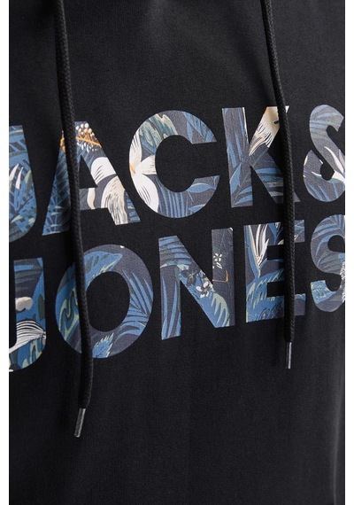 Jack & Jones Erkek Sweat 12268128 Siyah Siyah