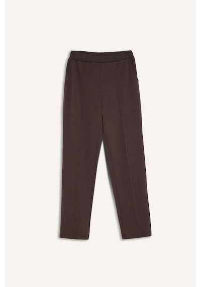 Defacto - Regular Fit Beli Lastikli Eşofman Altı E1954AX25SP Kahve