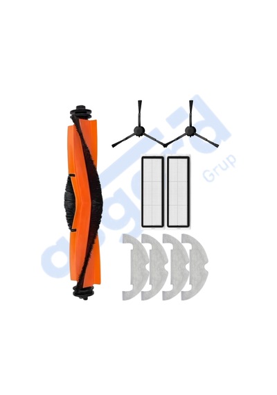 Xiaomi Mop 2 Ultra X10 Uyumlu 1 Ana Fırça 2 Yan Fırça 2 Filtre 4 Mop Pkt-iasgf0001330