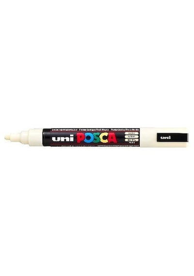 Uni Posca Pc-5m Boyama Markörü 1.8-2.5 Mm Fildişi Renk