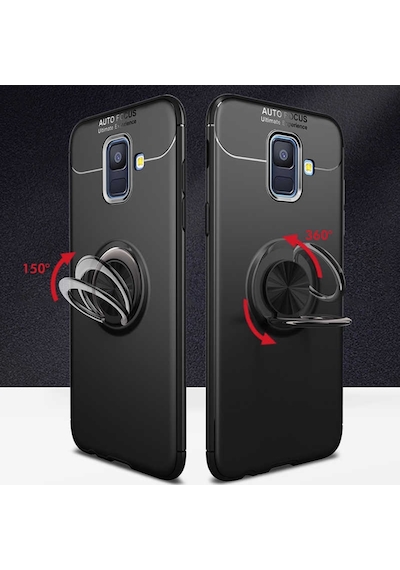 Samsung Uyumlu Galaxy J6 (Sm-J600F) Yüzüklü Manyetik Ravel Kilif 513341820