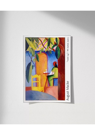 Çerçevesiz Poster August Macke Türk Kafesi