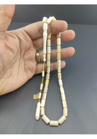İskeçeli Cemil Usta Eseri Naturel Balina Kemiği Sertifikalı 10455 Açık Gri
