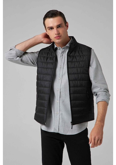 D's Damat Regular Fit Siyah Dik Yaka Elyaf Dolgulu Mevsimlik Fermuarlı Yelek Mont 7HF07ORT42611 D's Damat Regular Fit Siyah Dik Yaka Elyaf Dolgulu Mevsimlik Fermuarlı Yelek Mont 7HF07ORT42611