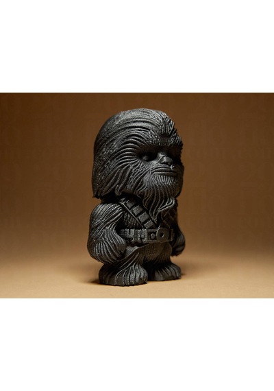 Bronz Efektli Mini Chewbacca Figürü - Dekoratif Star Wars Objesi