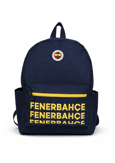 Fenerium Fenerbahçe Lisanslı Lacivert Üç Bölmeli Sırt Çantası - Su İtici Kumaşlı Laptop Bölmeli Çanta