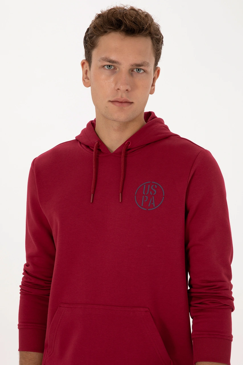 U.S. Polo Assn. Erkek Koyu Frambuaz Sweatshirt 50313718-VR104