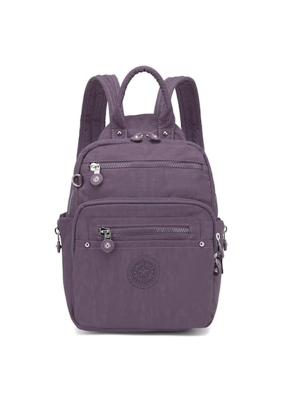 Smart Bags Küçük Boy Krinkıl Kumaş Kadın Sırt Çantası 3386 Mürdüm