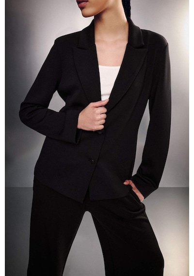 Defacto Standart Fıt Ceket Yaka Blazer Ceket G2228ax26spbk81 Siyah-bk81