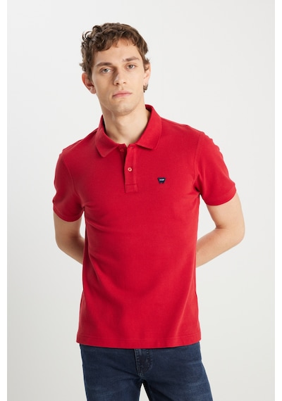 Wrangler Erkek Polo Yaka T Shirt Mw7d5k4xx2t600 Kırmızı Kırmızı
