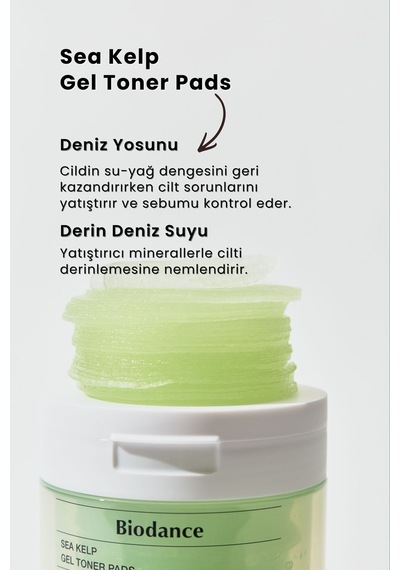 Defacto Biodance Sea Kelp Gel Toner Yatıştırıcı Tonik Ped 60 Adet H3437AXNS