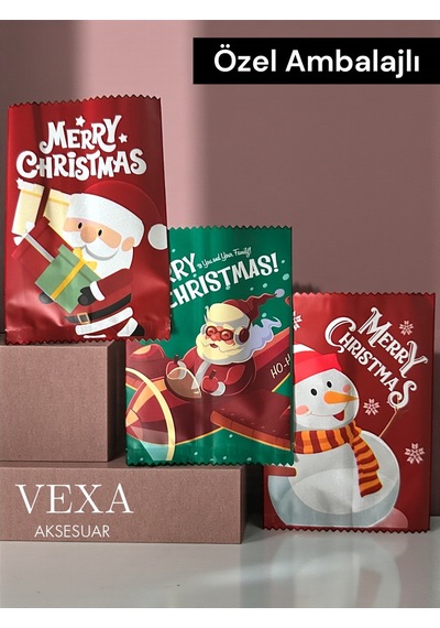 Yılbaşı Özel Sürpriz Paket Anahtarlık Özel Ambalajlı Sürpriz Hediyelik Anahtarlık Noel Temalı