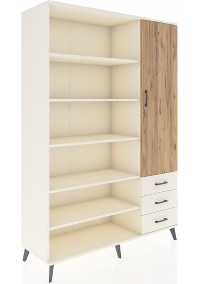 Hyperion Dolap 9 Raflı 3 Çekmeceli Tek Kapaklı 132x44x195 Aytaşı-çam/aytaşı Atlas Çam/aytası Hyperion Dolap 9 Raflı 3 Çekmeceli Tek Kapaklı 132x44x195 Aytaşı-çam/aytaşı Atlas Çam/aytası