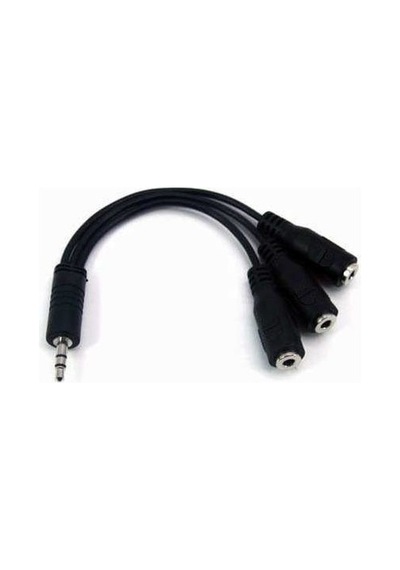 Platoon 3 Lü Stereo Çoklayıcı 3 X 3.5 Mm Aux Ses Sistemi Kablosu