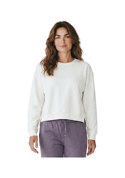 Sportive Cleo Kadın Beyaz Günlük Stil Sweatshirt 26yk0008-kbyz
