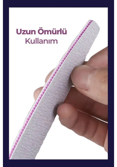 Mujgan Tırnak Bakım Seti - Çelik Ve Kağıt Törpü Beyaz