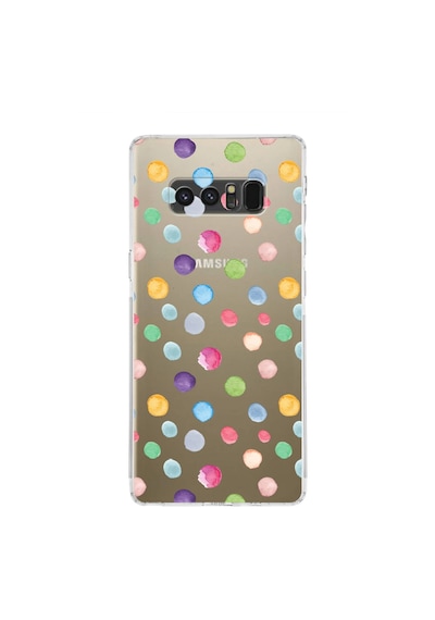 Samsung Galaxy Note 8 İle Uyumlu Water Color 6 Kamera Korumalı Şeffaf Kılıf Şeffaf