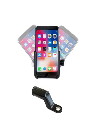 Powertec Gidon ve Ayna Bağlantılı Alüminyum Gövdeli Motosiklet-Bisiklet Telefon Tutucu