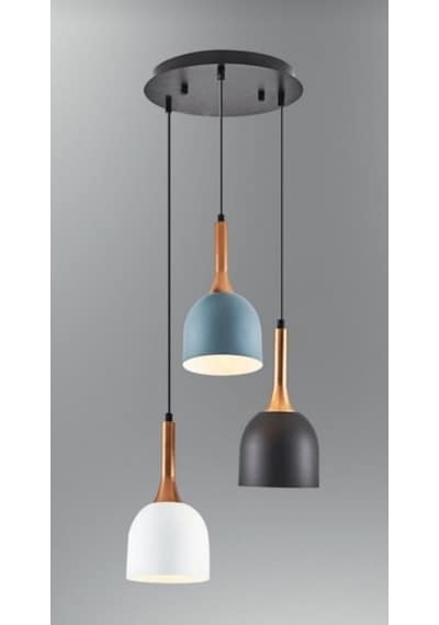 Riolight Modern Üçlü Renkli Başlık Metal Sarkıt Avize (551348424)
