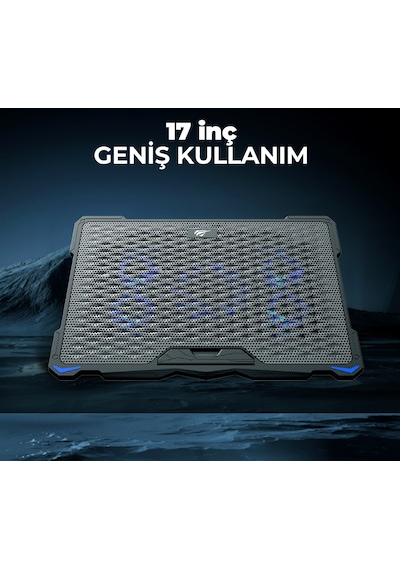 Gamenote F2076 Cooling Pad Aydınlatmalı Gaming Laptop Soğutucu