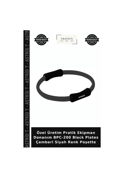 Özel Üretim Pratik Ekipman Donanım Bpc-200 Black Plates Çemberi Siyah Renk Poşette