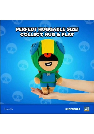 Brawl Stars Yumuşak Kadifemsi Peluş Figür - Leon - 30 Cm Renkli