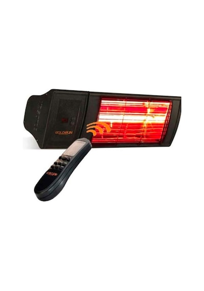 Goldsun Supra Plus GSS20PLG 2000 W Az Işıklı Infrared Isıtıcı Siyah