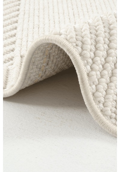 Venti 191454 Krem - Modern Daire Desenle Krem Halı Estetiği Krem