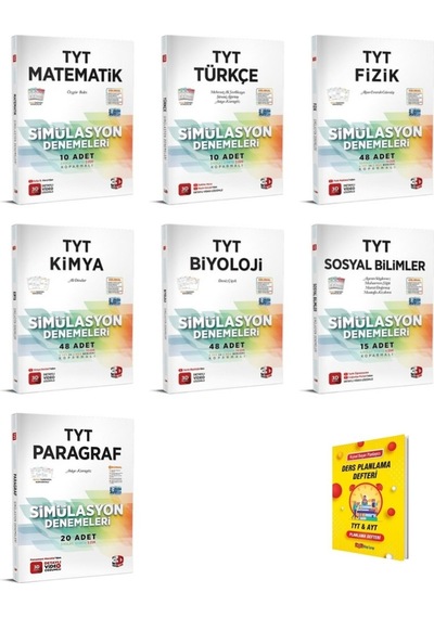 Tyt Matematik Türkçe Fizik Kimya Biyoloji Sosyal Ve Paragraf 7li Denemeleri