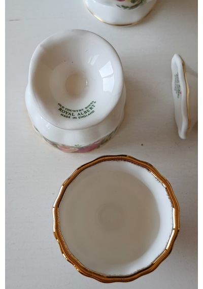 Old Country Roses Bone China Yumurtalık 4 Adet Kırmızı